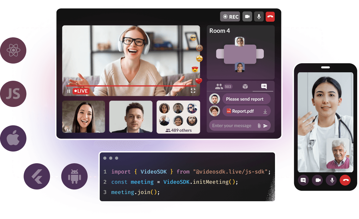 Video SDK for Real-time Communication, Live Streaming & Video API
