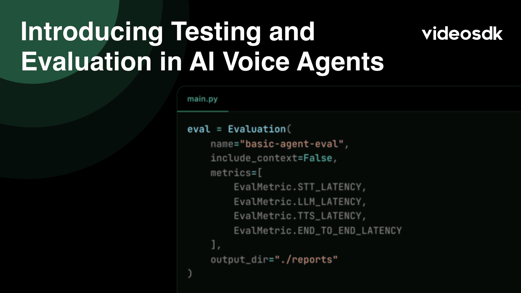 Introducing Testing and Evaluation in AI Voice Agents