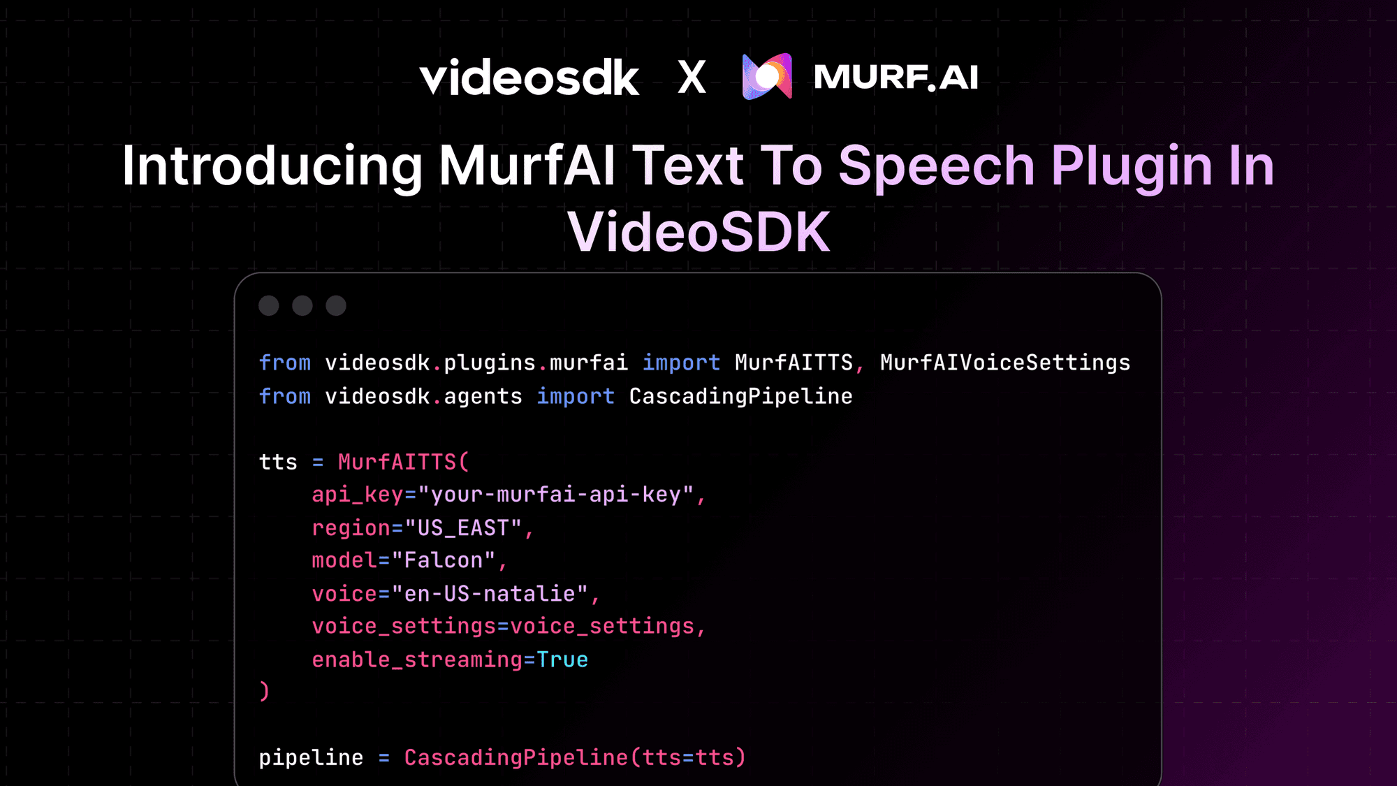 Introducing the MurfAI Text To Speech Plugin in VideoSDK