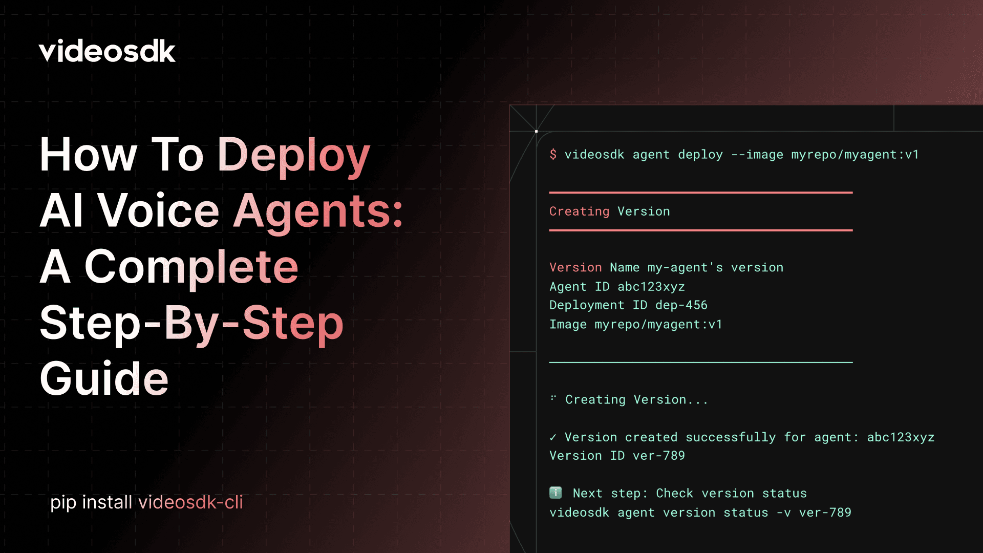 How to Deploy Your VideoSDK AI Voice Agents