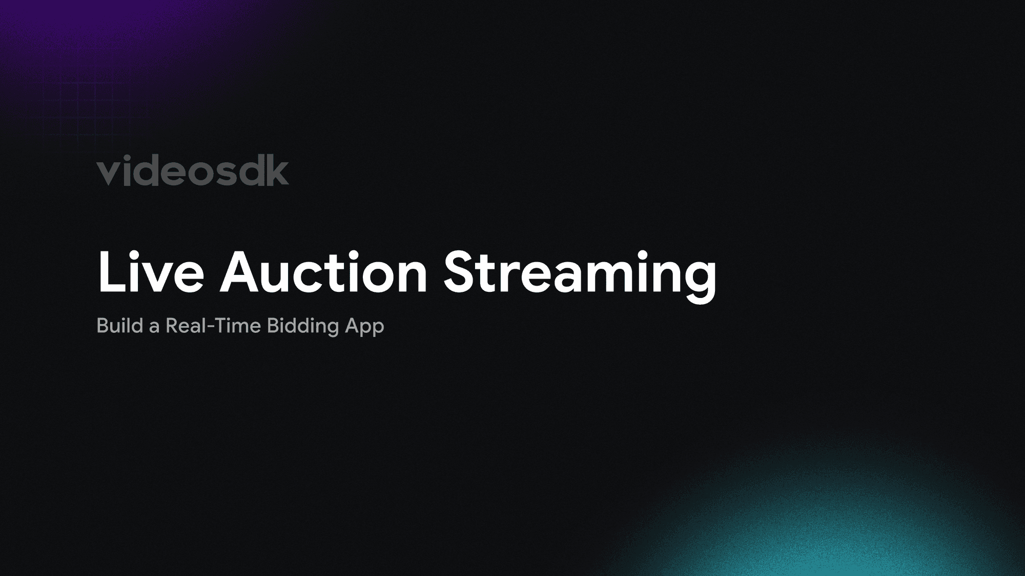 How to Build a Live Auction Streaming App in React