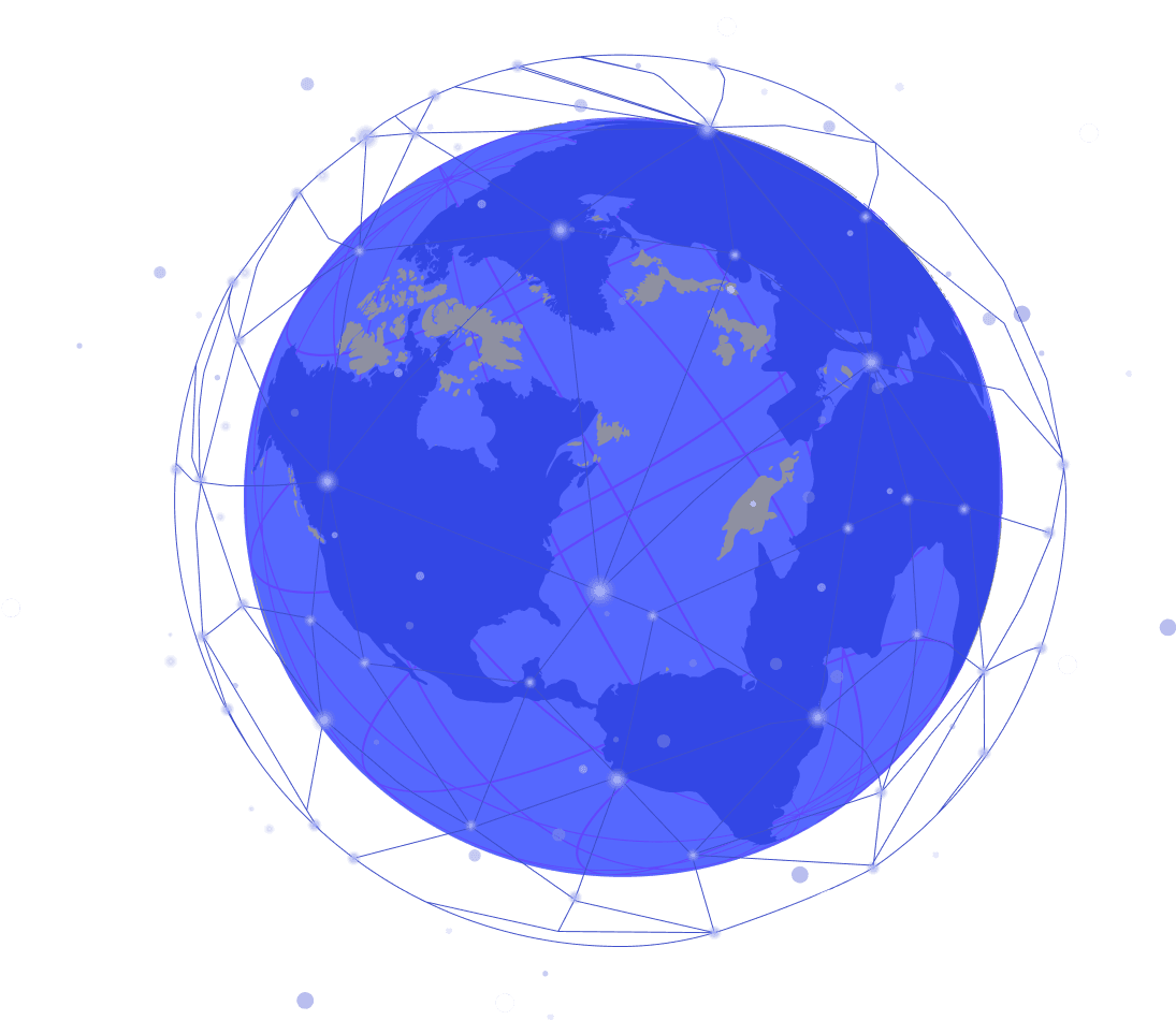 Global customers globe