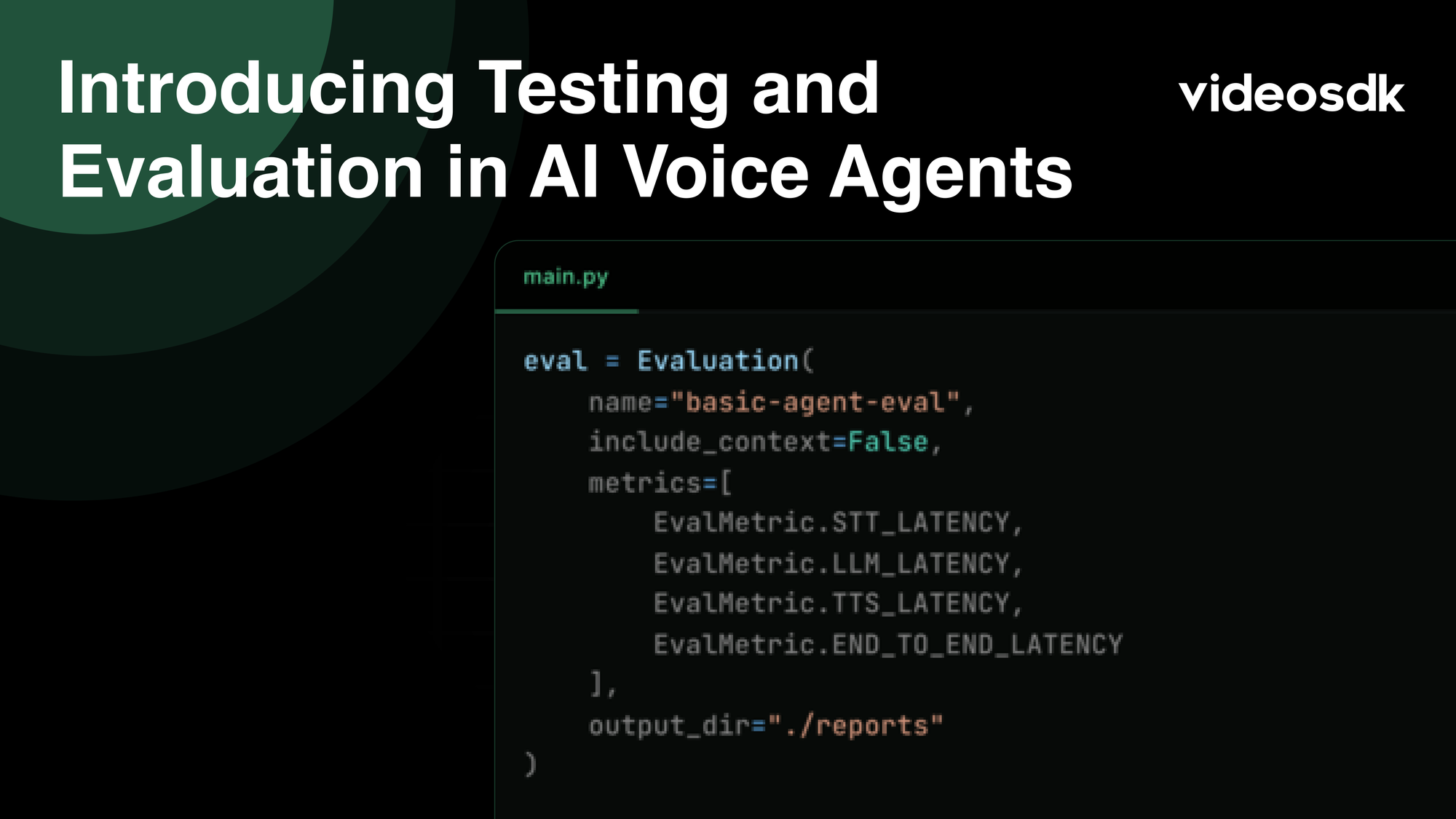 Introducing Testing and Evaluation in AI Voice Agents
