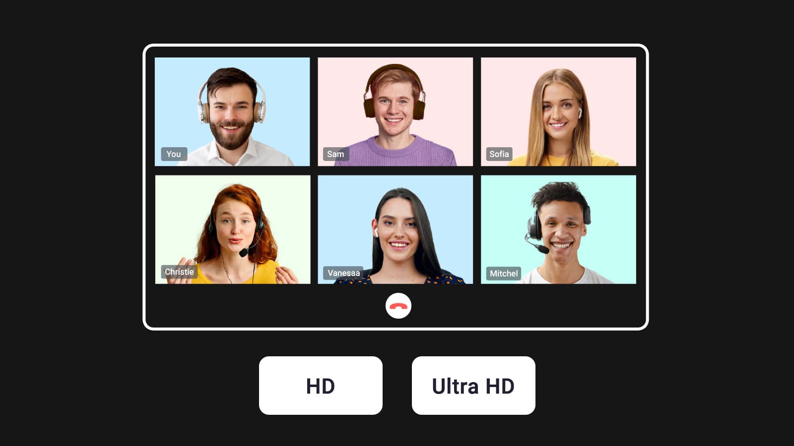 HD and Ultra HD video calls