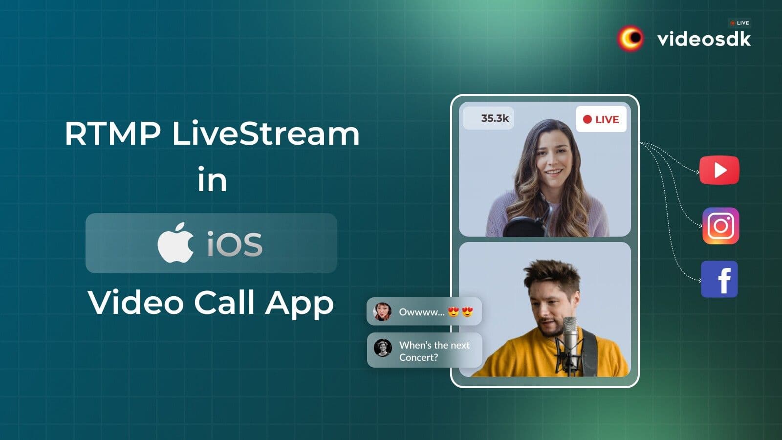 How to Integrate RTMP Live Stream in iOS Video Call App? How to Integrate RTMP Live Stream in iOS Video Call App?