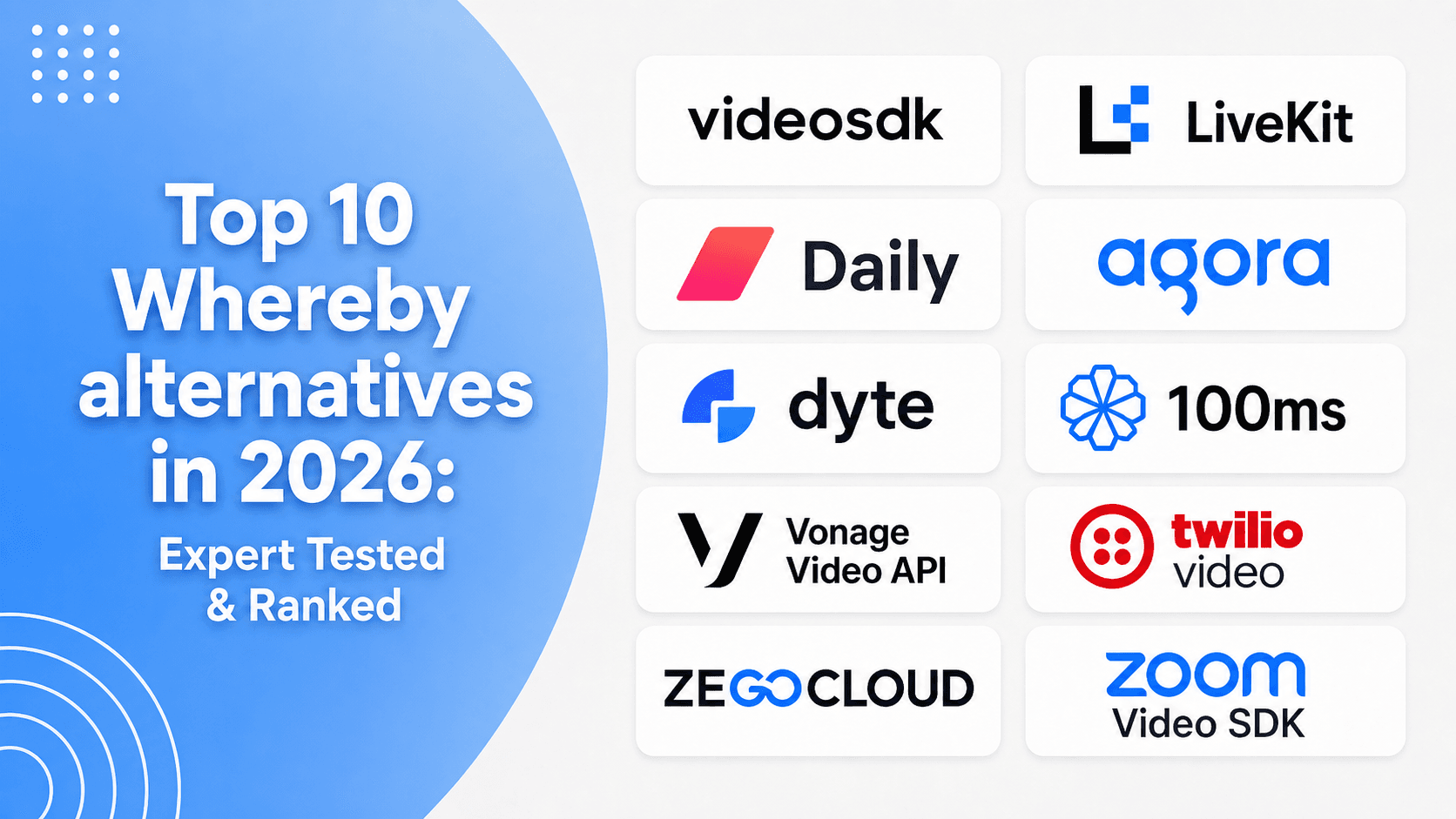 Top 10 Whereby Embedded Alternatives in 2026: Expert-Tested & Ranked Top 10 Whereby Embedded Alternatives in 2026: Expert-Tested & Ranked