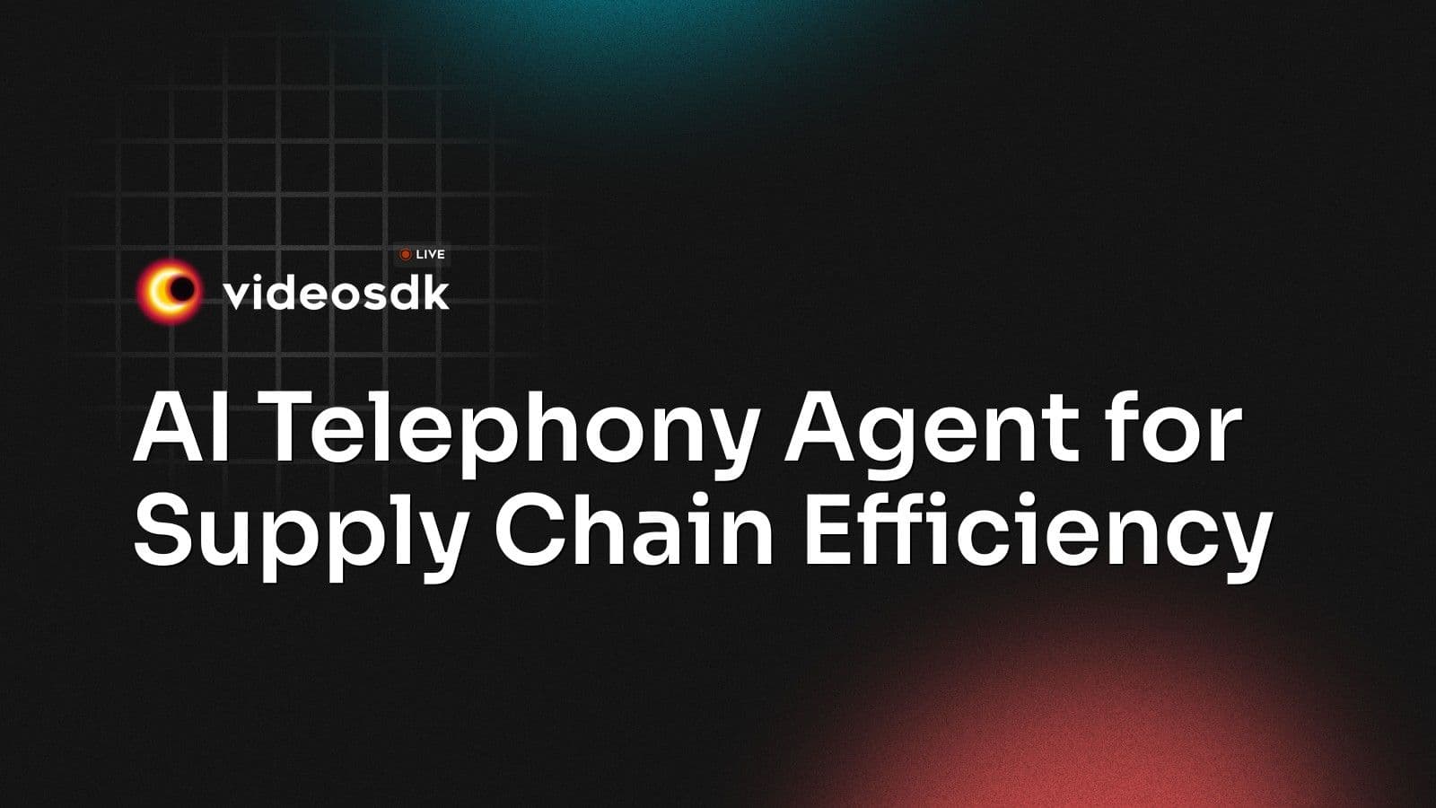 AI Telephony Agent for Supply Chain Efficiency AI Telephony Agent for Supply Chain Efficiency