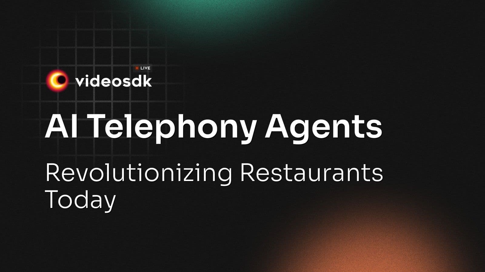 AI Telephony Agents: Revolutionizing Restaurants Today AI Telephony Agents: Revolutionizing Restaurants Today