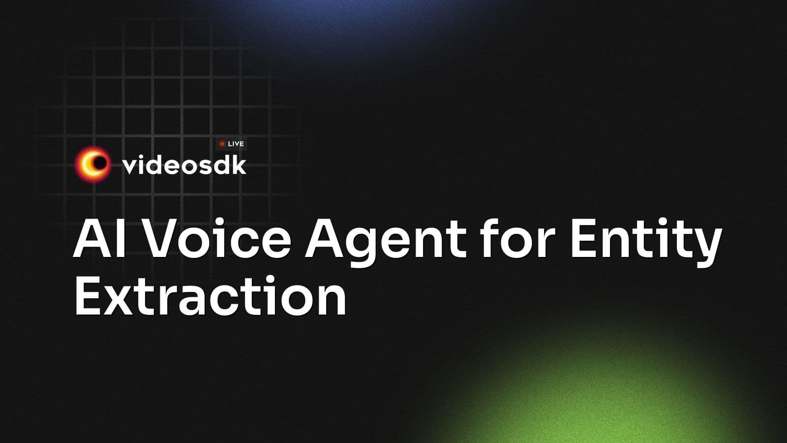 AI Voice Agent for Entity Extraction AI Voice Agent for Entity Extraction