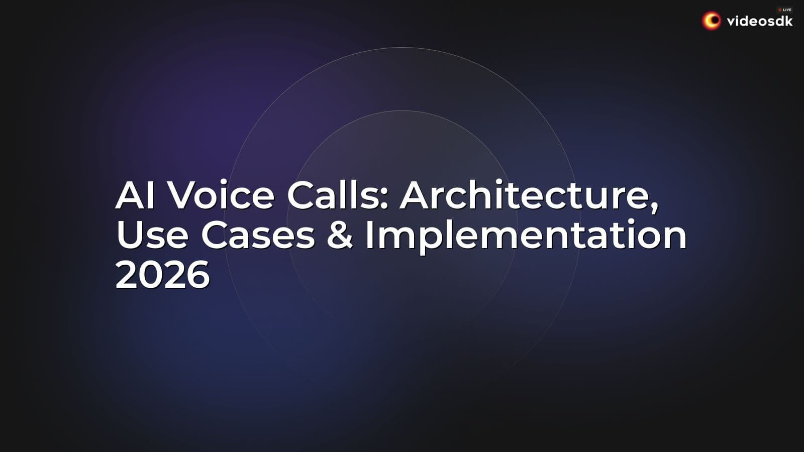 AI Voice Calls: Architecture, Use Cases & Implementation 2026 AI Voice Calls: Architecture, Use Cases & Implementation 2026