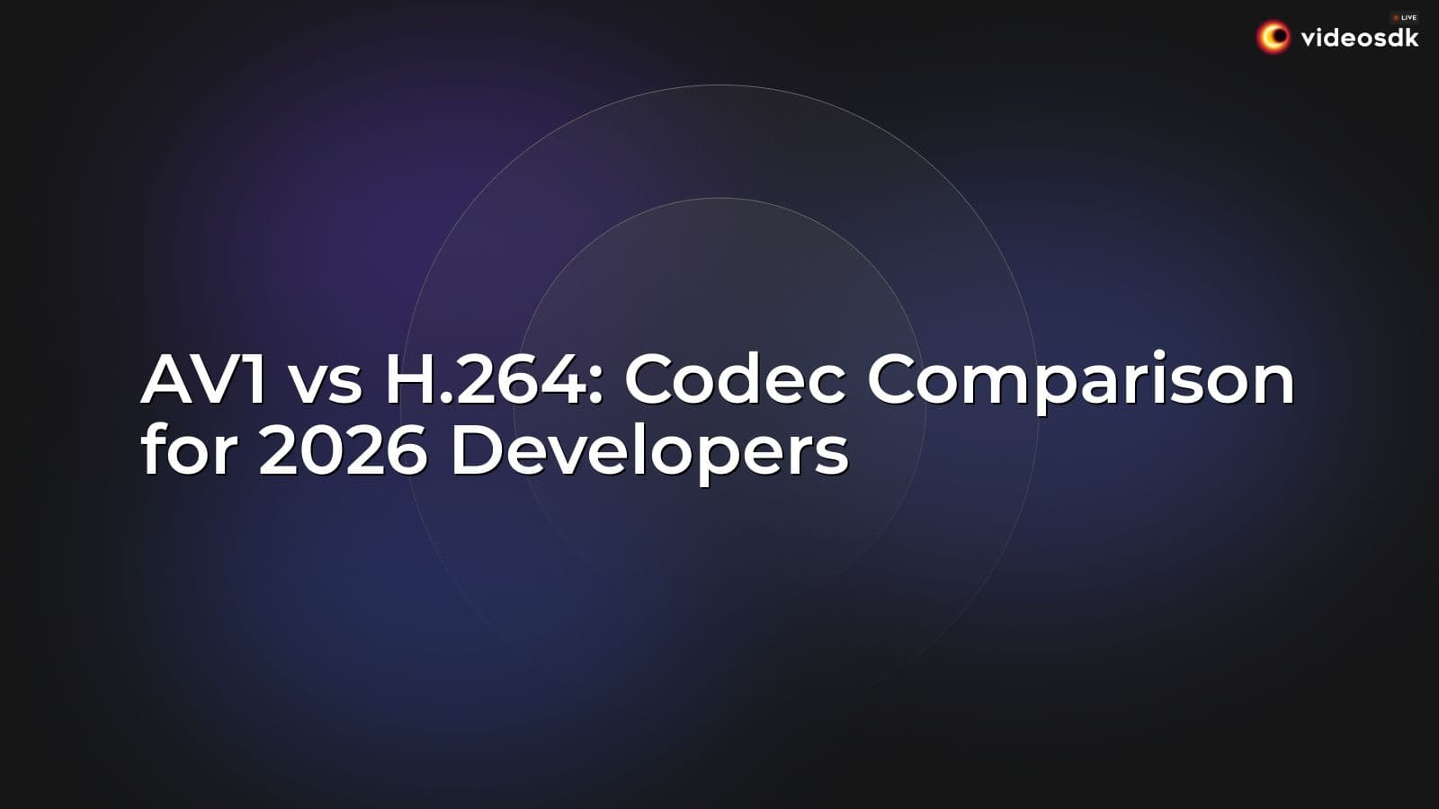 AV1 vs H.264: Codec Comparison for 2026 Developers AV1 vs H.264: Codec Comparison for 2026 Developers