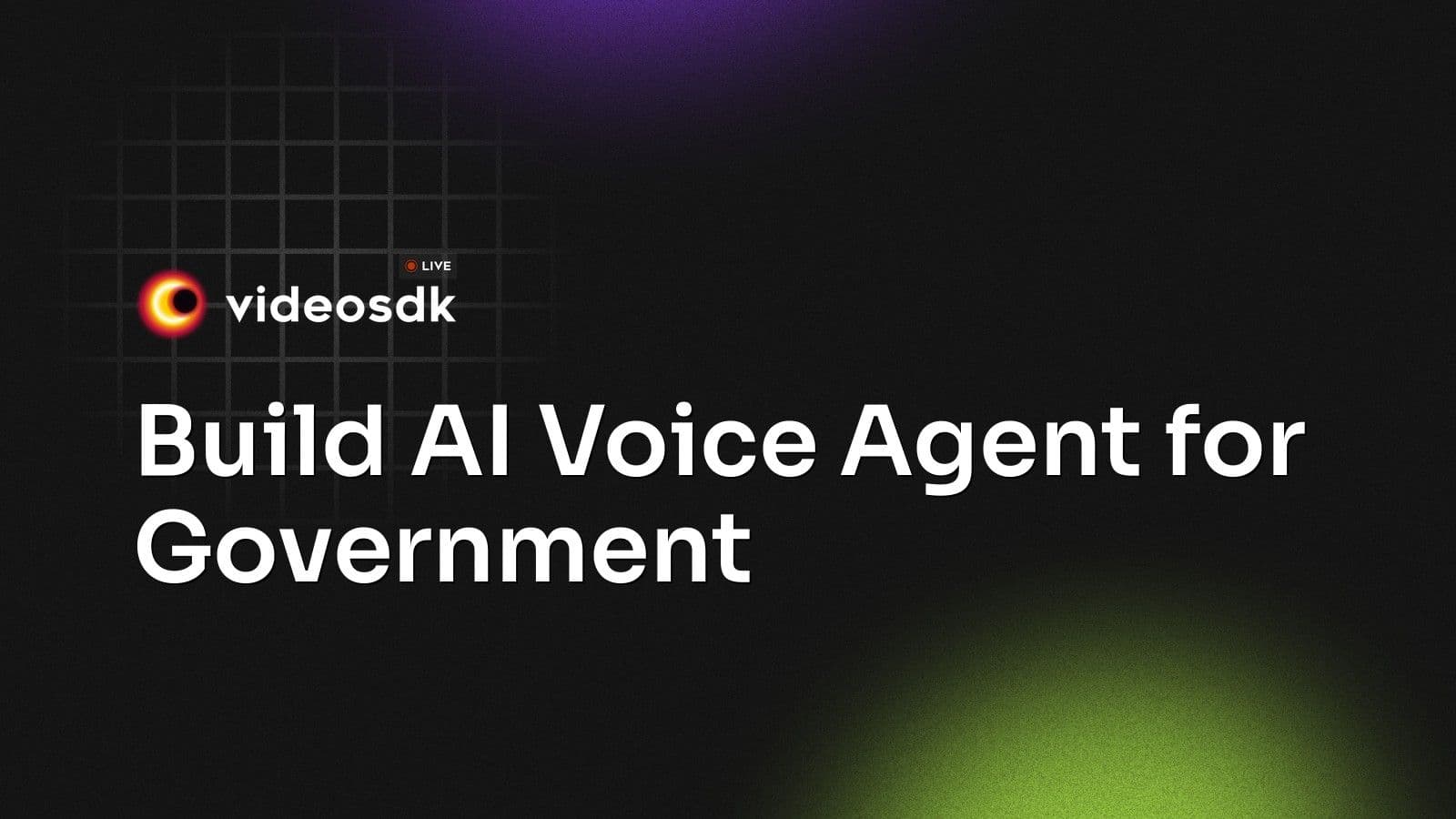 Build AI Voice Agent for Government Build AI Voice Agent for Government