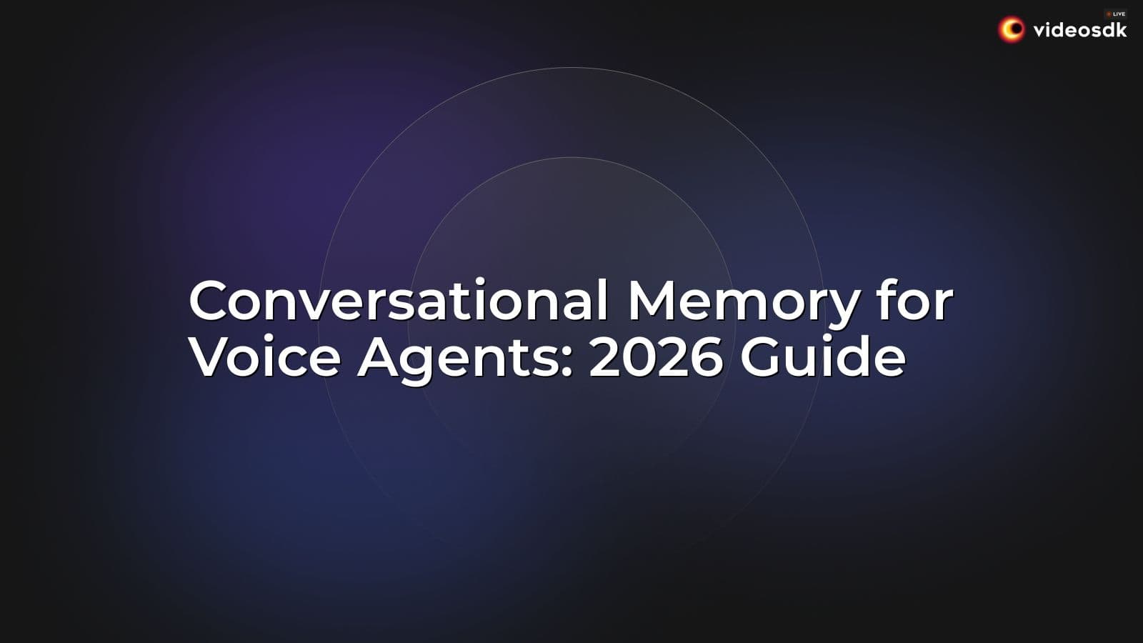 Conversational Memory for Voice Agents: 2026 Guide Conversational Memory for Voice Agents: 2026 Guide