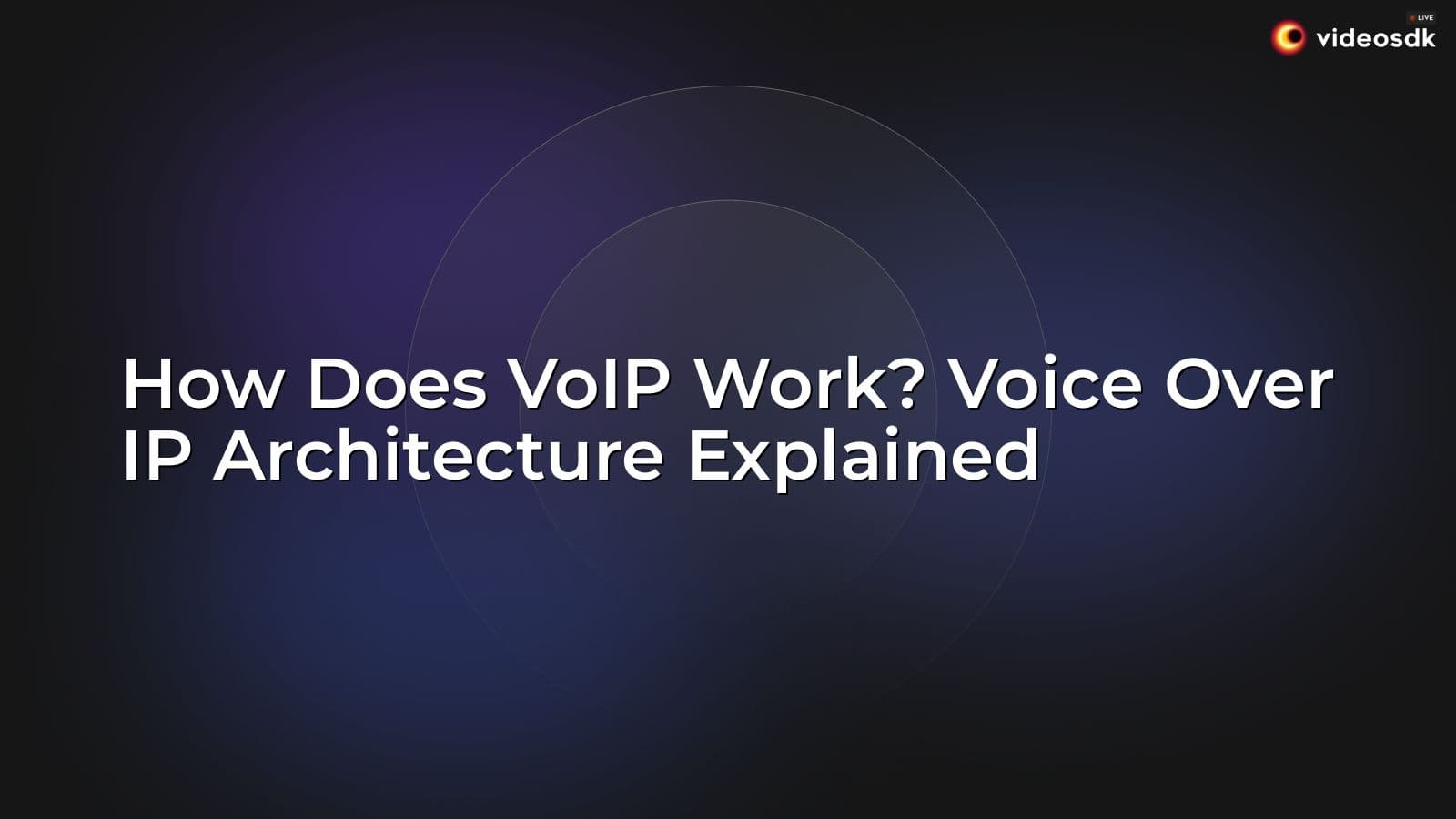 How Does VoIP Work? Voice Over IP Architecture Explained How Does VoIP Work? Voice Over IP Architecture Explained