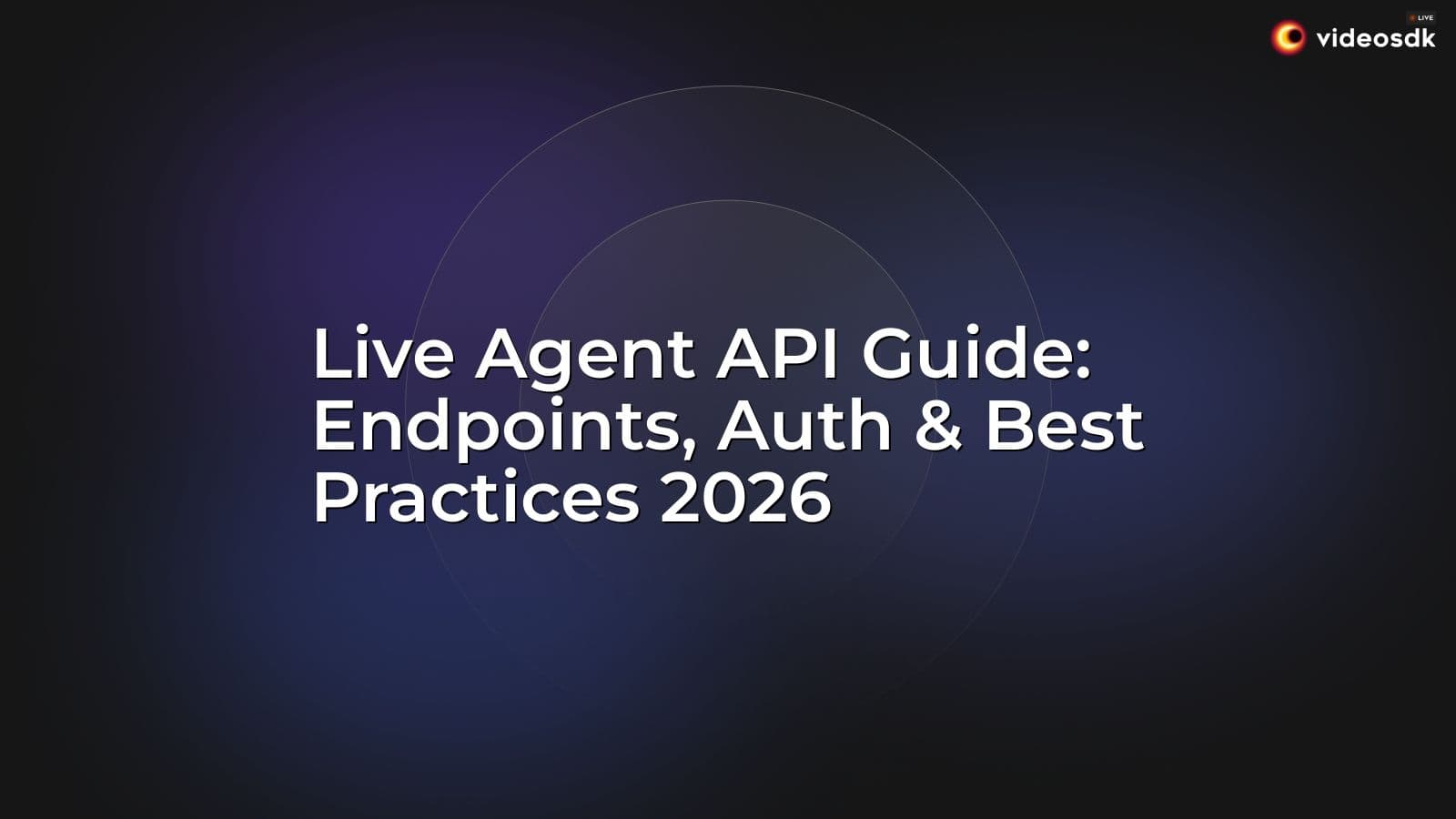 Live Agent API Guide: Endpoints, Auth & Best Practices 2026 Live Agent API Guide: Endpoints, Auth & Best Practices 2026