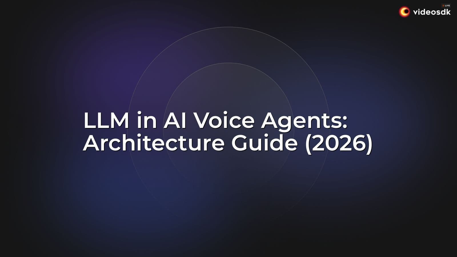 LLM in AI Voice Agents: Architecture Guide (2026) LLM in AI Voice Agents: Architecture Guide (2026)