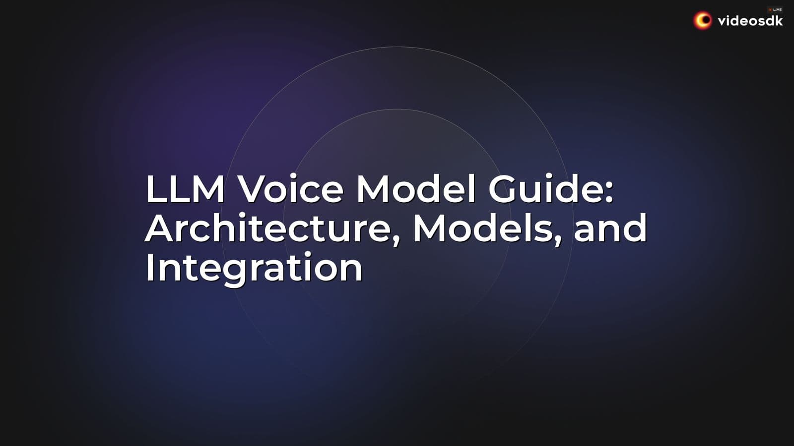 LLM Voice Model Guide: Architecture, Models, and Integration LLM Voice Model Guide: Architecture, Models, and Integration