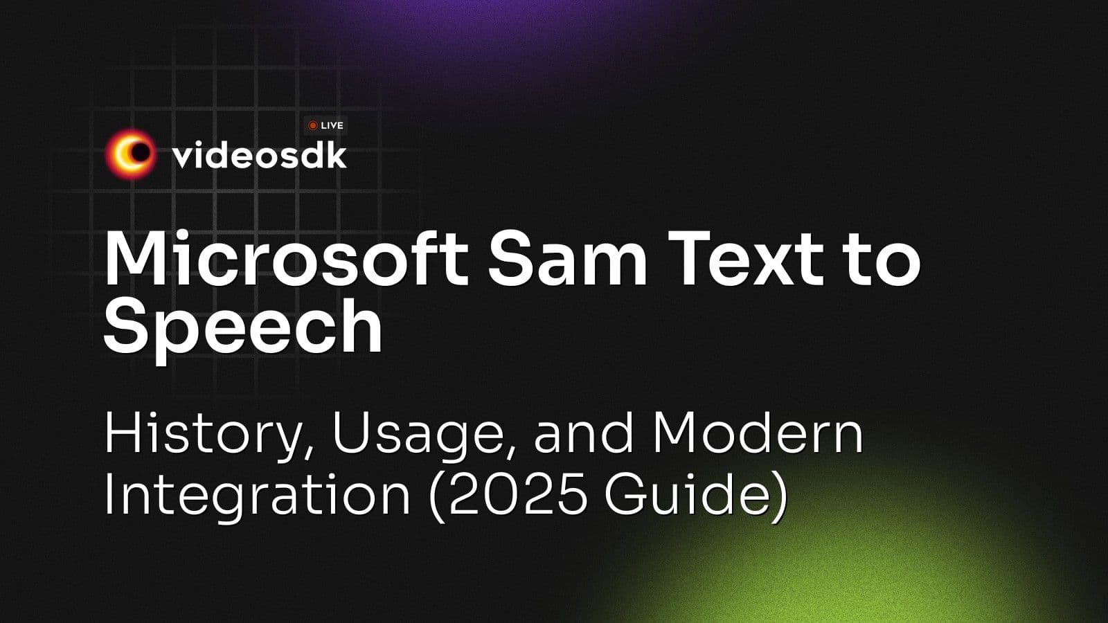 Microsoft Sam Text to Speech: History, Usage, and Modern Integration (2025 Guide) Microsoft Sam Text to Speech: History, Usage, and Modern Integration (2025 Guide)