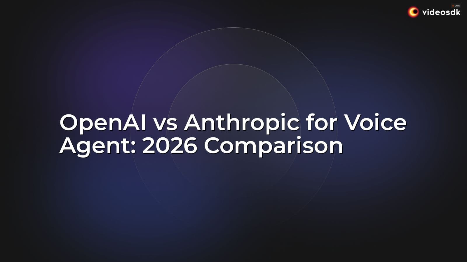 OpenAI vs Anthropic for Voice Agent: 2026 Comparison OpenAI vs Anthropic for Voice Agent: 2026 Comparison