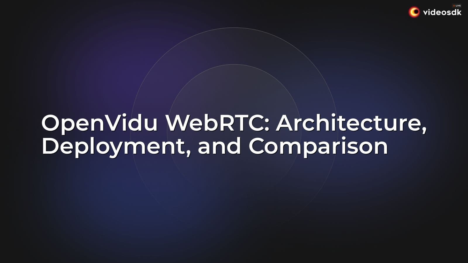 OpenVidu WebRTC: Architecture, Deployment, and Comparison OpenVidu WebRTC: Architecture, Deployment, and Comparison