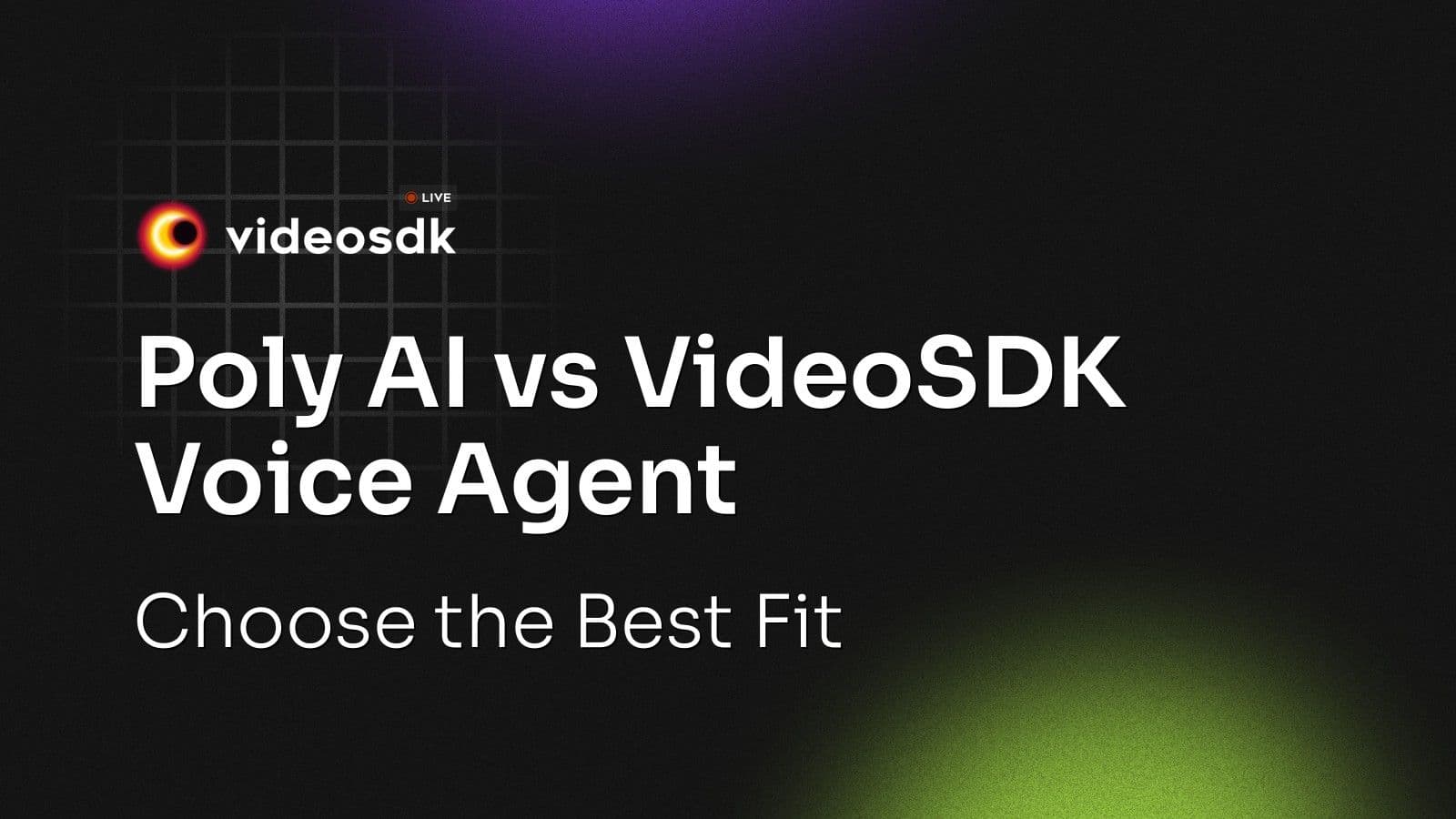 Poly AI vs VideoSDK Voice Agent: Choose the Best Fit Poly AI vs VideoSDK Voice Agent: Choose the Best Fit