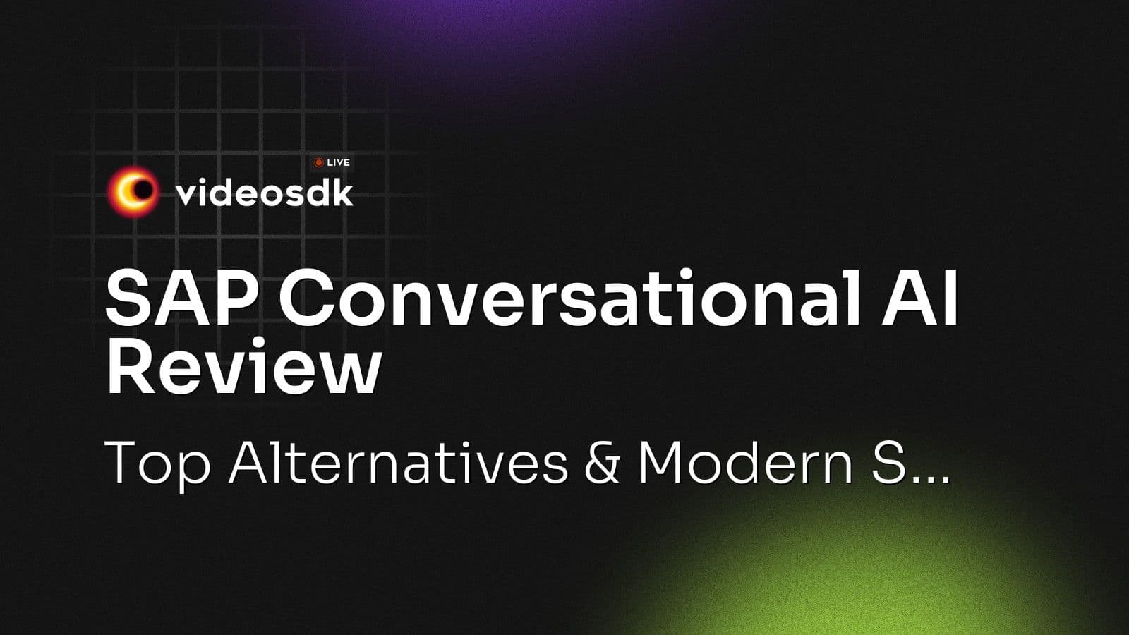 SAP Conversational AI Review: Top Alternatives & Modern S... SAP Conversational AI Review: Top Alternatives & Modern S...