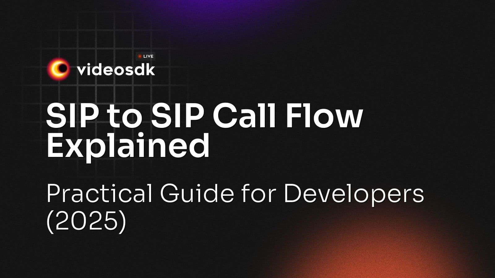 SIP to SIP Call Flow Explained: Practical Guide for Developers (2025) SIP to SIP Call Flow Explained: Practical Guide for Developers (2025)