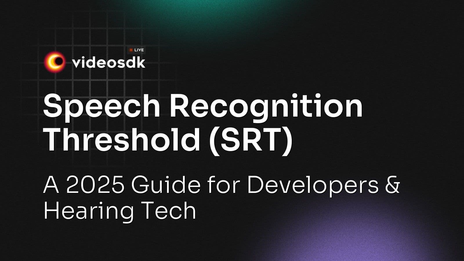 Speech Recognition Threshold (SRT): A 2025 Guide for Developers & Hearing Tech Speech Recognition Threshold (SRT): A 2025 Guide for Developers & Hearing Tech