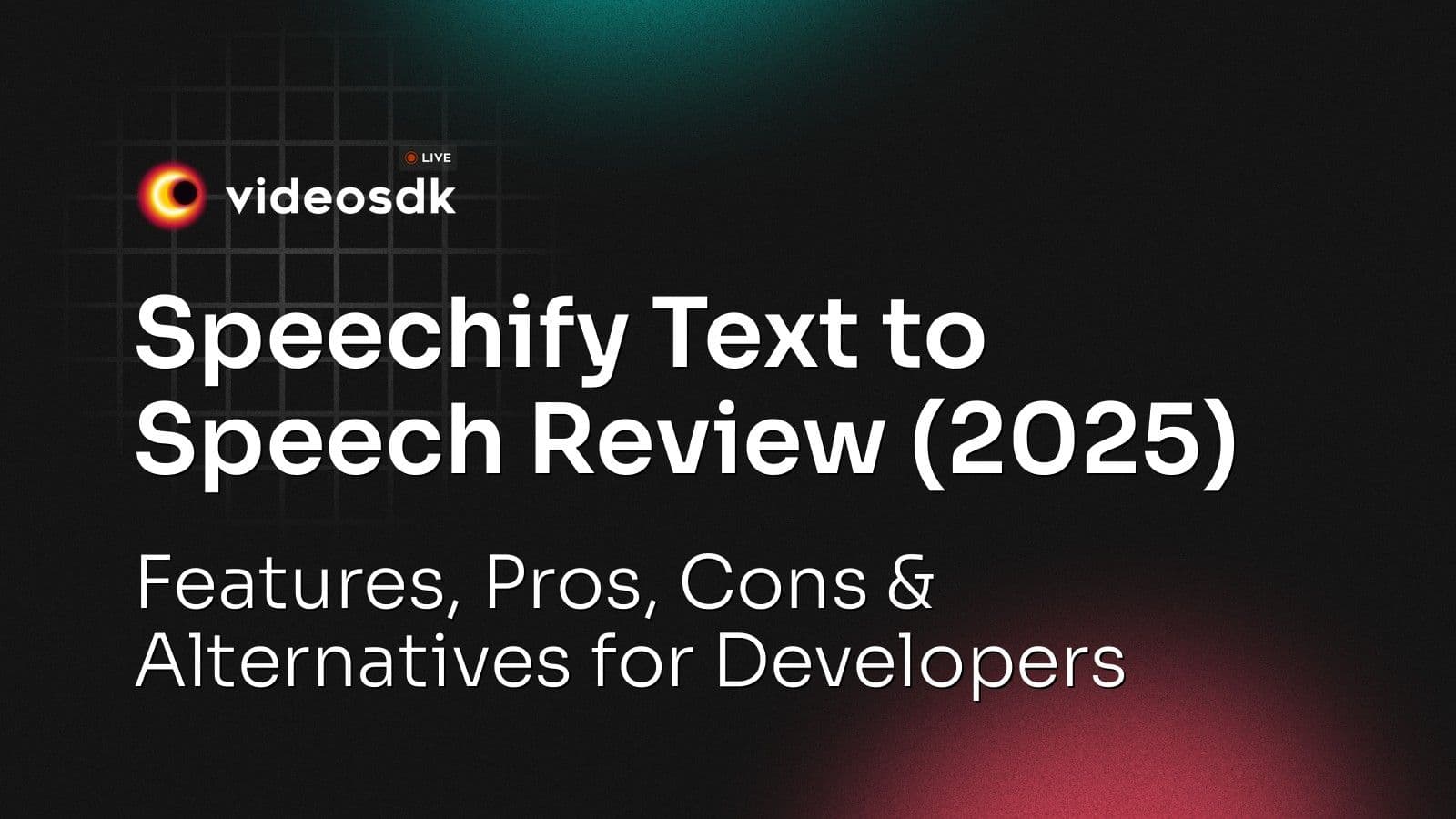 Speechify Text to Speech Review (2025): Features, Pros, Cons & Alternatives for Developers Speechify Text to Speech Review (2025): Features, Pros, Cons & Alternatives for Developers