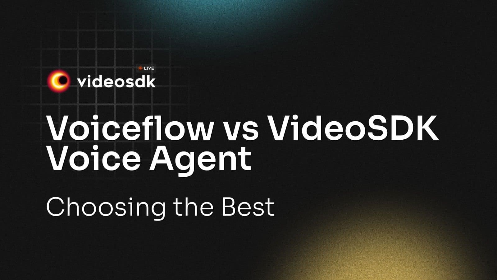 Voiceflow vs VideoSDK Voice Agent: Choosing the Best Voiceflow vs VideoSDK Voice Agent: Choosing the Best